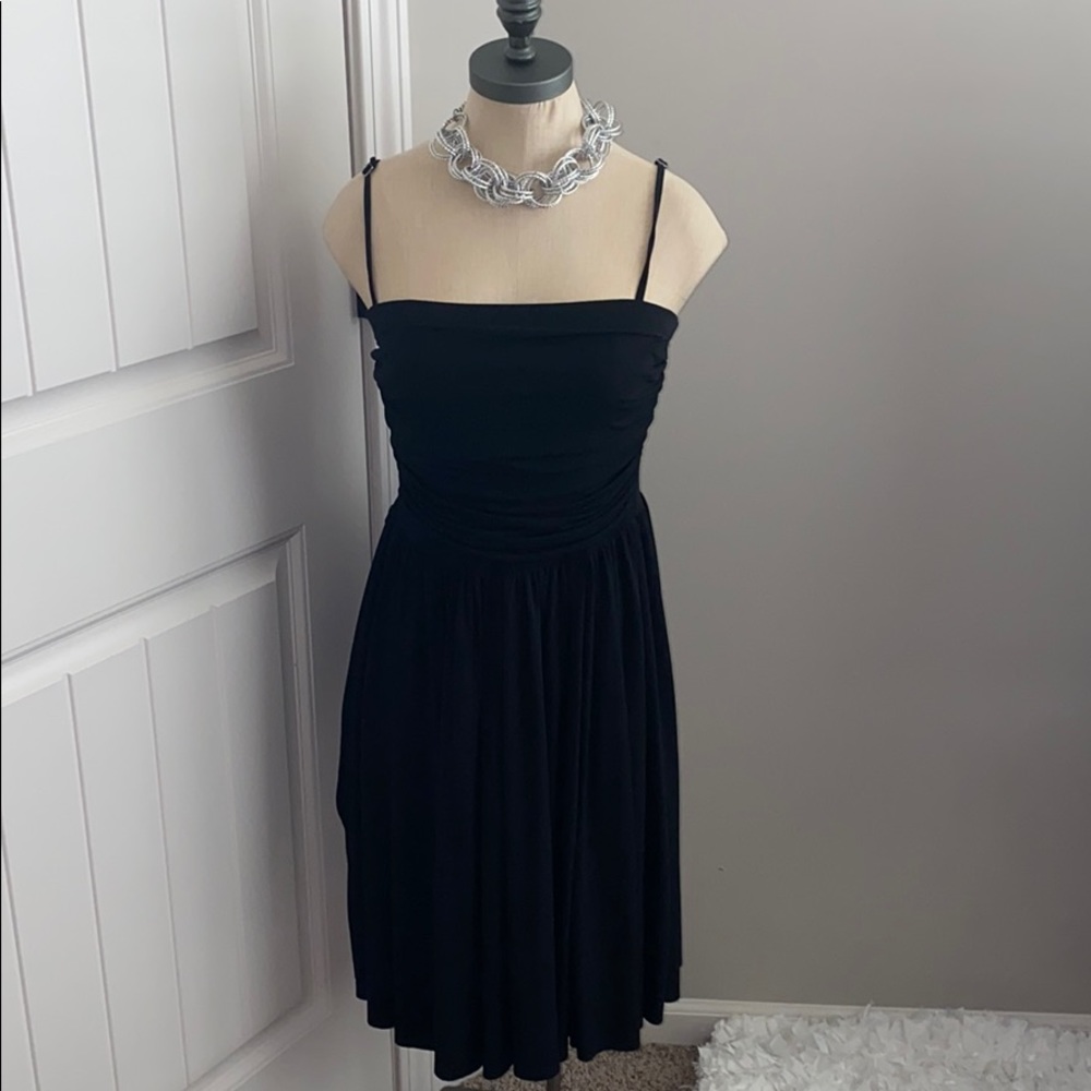 Old Navy Size S Black Ruched Dress